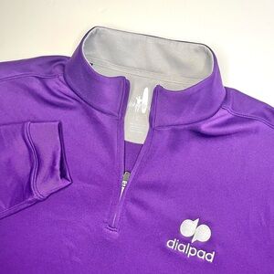 Johnnie-O Performance 1/4 Zip Pullover Purple Stretch Men's Large